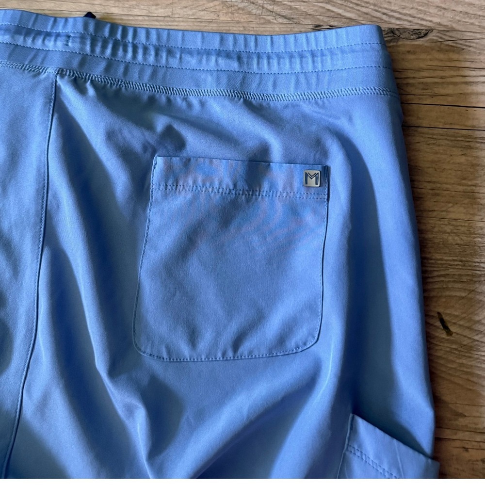 Maevn Evolve Jogger Scrub Pants LHT Blue 3XL Plus Size Cargo Pockets Drawstring - Picture 4 of 4